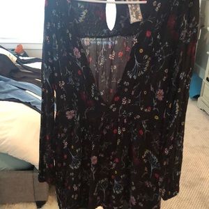 Flower romper, size L, fits both medium and L